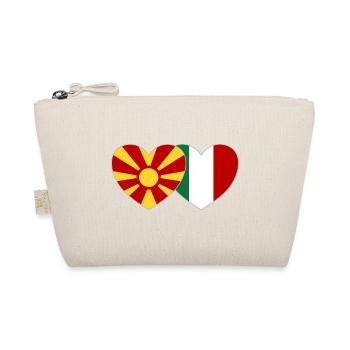 Macédoine Italie Drapeau Coeur - Trousse biologique - nature - Devant