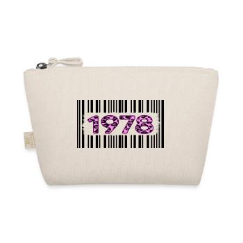 1978 geburtstag seltenes unikat rosa barcode - Bio-Täschchen - Natur - Vorne