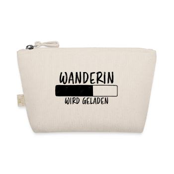 Wanderin Lustiger Spruch Outdoor Wanderer Geschenk - Bio-Täschchen - Natur - Vorne