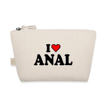 I love anal - Organic Pouch - nature - Front