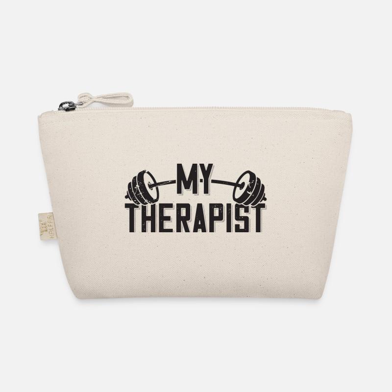 My Therapist Langhantel Bodybuilder Spruch Bio-Täschchen