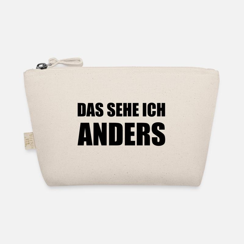 Design "DAS SEHE ICH .. ANDERS" - zweizeilig Bio-Täschchen