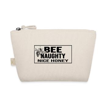 Hobbyimker Imker "bee naughty" Bienenflüsterer - Bio-Täschchen - Natur - Vorne