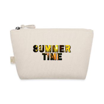 Summer Time Urlaubsmotiv mit Palmen - Bio-Täschchen - Natur - Vorne