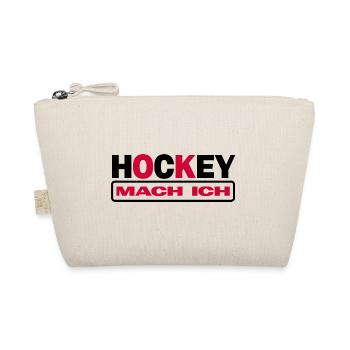 Hockey Feldhockey Hockeyspruch - Bio-Täschchen - Natur - Vorne
