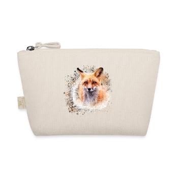 fuchs ,Graffiti, Malerei,fuchs ,aquarell,braun - Bio-Täschchen - Natur - Vorne