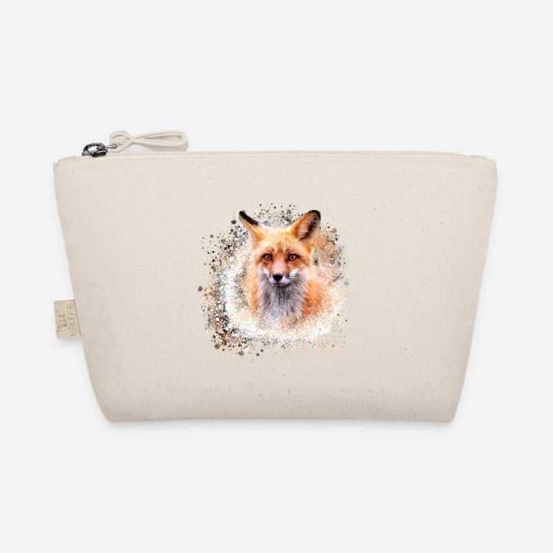 fuchs ,Graffiti, Malerei,fuchs ,aquarell,braun Bio-Täschchen