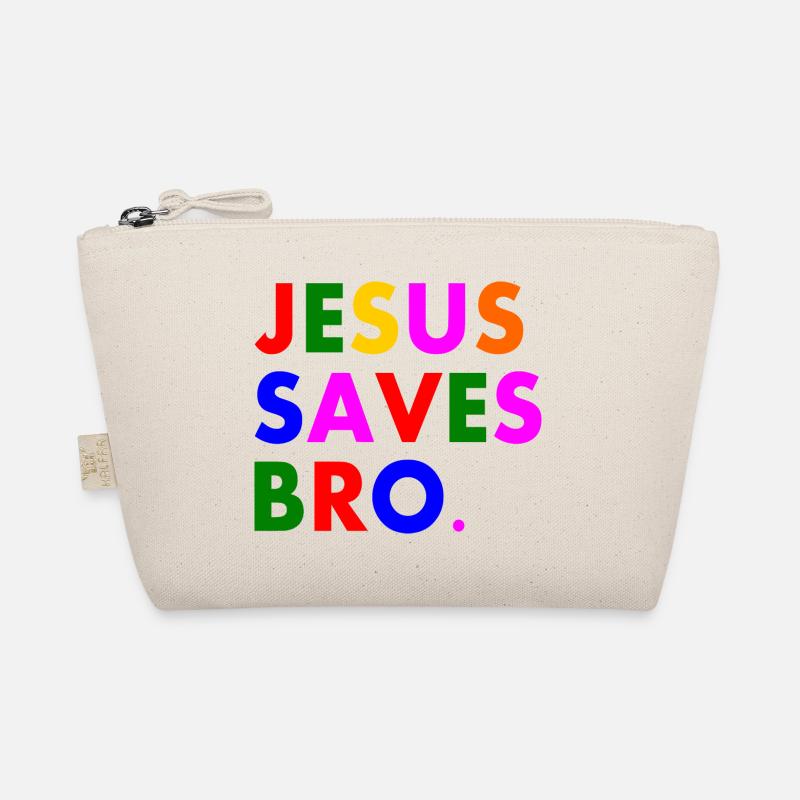 Jesus saves bro - Bio-Täschchen - Natur