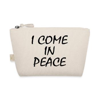 i come in peace im peace couple - Organic Pouch - nature - Front