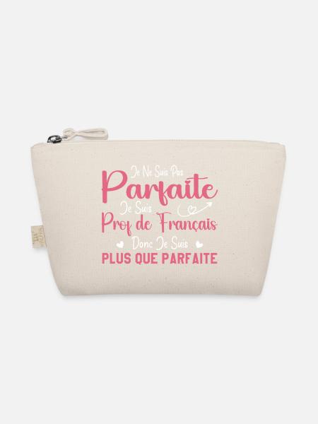 Femme Humour Professeur de Français - Trousse biologique - nature - Devant