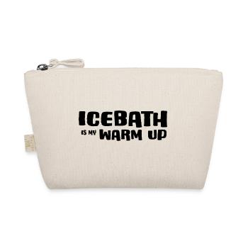 Eisbader Winterschwimmen "icebath warm-up" - Bio-Täschchen - Natur - Vorne