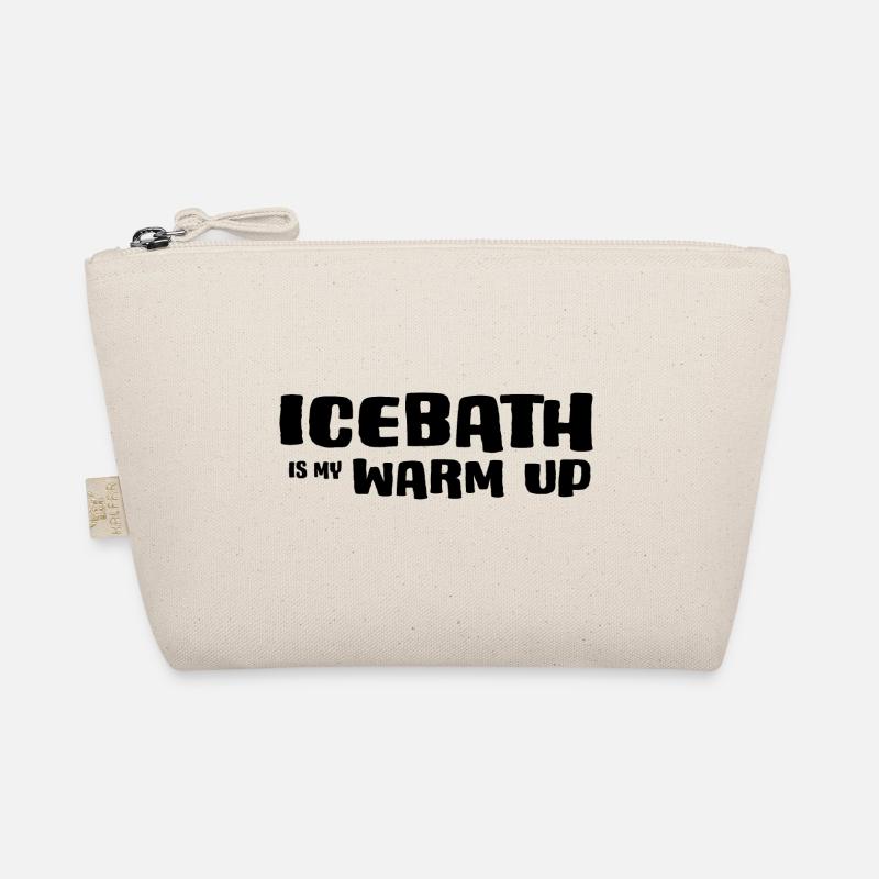 Eisbader Winterschwimmen "icebath warm-up" Bio-Täschchen