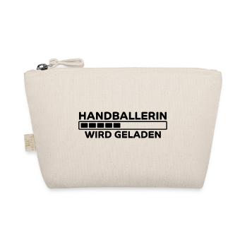 Handballerin Spruch Lustiges Handballerin Geschenk - Bio-Täschchen - Natur - Vorne