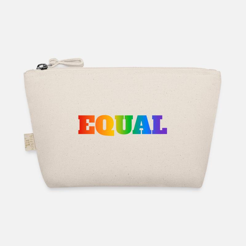 EQUAL RAINBOW TEXT Organic Pouch