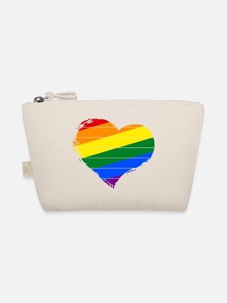 I Love LGBT - Organic Pouch - nature - Front