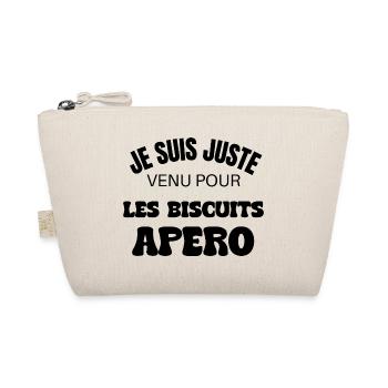 je suis juste venu pour les biscuits apéro - Trousse biologique - nature - Devant