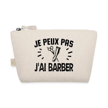 je peux pas j'ai barber - Trousse biologique - nature - Devant
