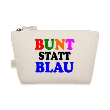 Bunt statt blau - Bio-Täschchen - Natur - Vorne