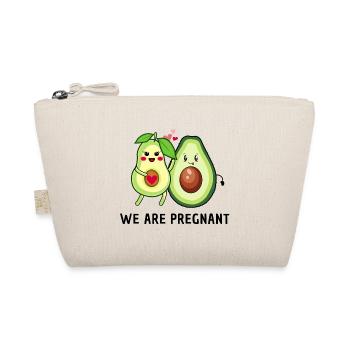 we are pregnant - Avocado Eltern - Bio-Täschchen - Natur - Vorne