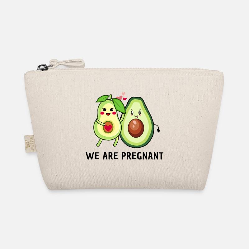 we are pregnant - Avocado Eltern - Bio-Täschchen - Natur