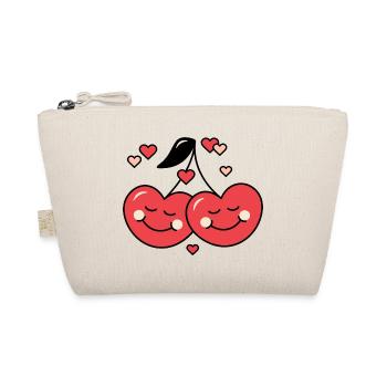 Cherry and Love - Organic Pouch - nature - Front