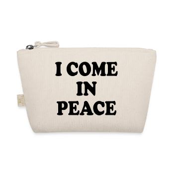 i come in peace im peace couples - Organic Pouch - nature - Front