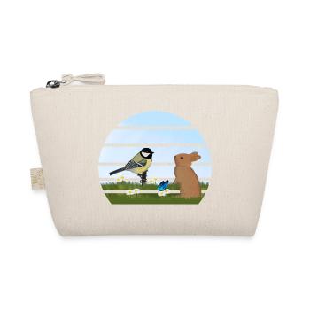 Great Bird Rabbit Easter Spring - Organic Pouch - nature - Front