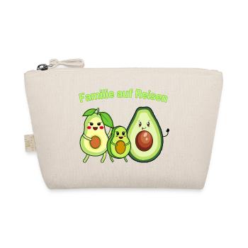 Avocado Familie auf Reisen - Bio-Täschchen - Natur - Vorne