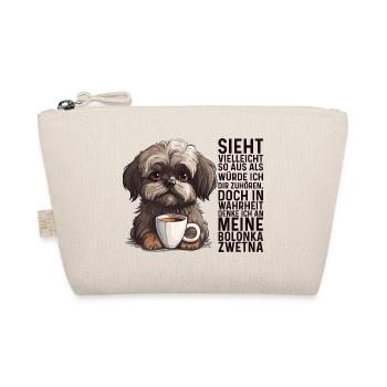 Ich denke an meine Bolonka Zwetna Hund Bolonka - Bio-Täschchen - Natur - Vorne