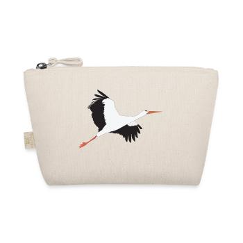 Stork flies up - Organic Pouch - nature - Front