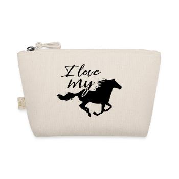 Horse Horse Lover Rider Rider Horse Love - Organic Pouch - nature - Front