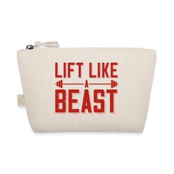 Bodybuilder Lift Like A Beast Outfit Langhantel - Bio-Täschchen - Natur - Vorne