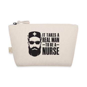 It Takes A Real Man To Be A Nurse - Organic Pouch - nature - Front