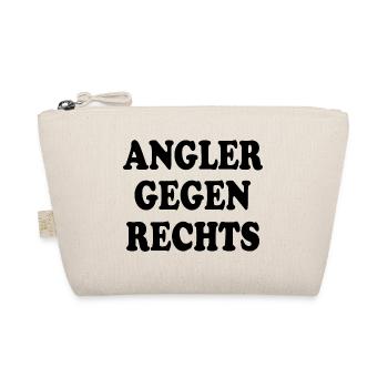Angler gegen rechts - Bio-Täschchen - Natur - Vorne