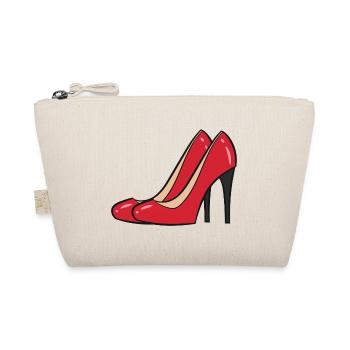 High Heels rot - Rotes Paar Pumps - Bio-Täschchen - Natur - Vorne