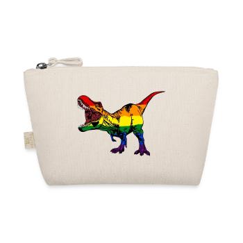 LGBT Dino - Bio-Täschchen - Natur - Vorne