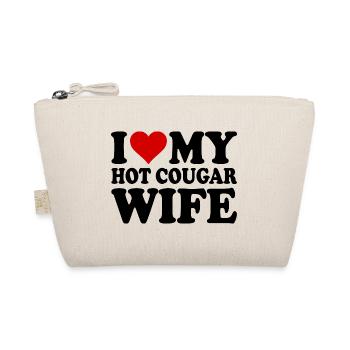 I love my hot cougar wife - Organic Pouch - nature - Front