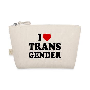 I love transgender trans - Trousse biologique - nature - Devant