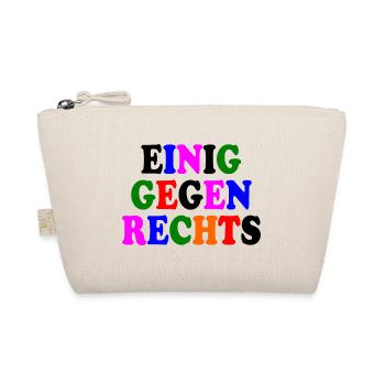 Einig gegen rechts - Bio-Täschchen - Natur - Vorne