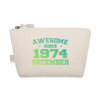 Geburtstag Dezember 1974 - Geschenk Dezember 1974 - Bio-Täschchen - Natur - Vorne