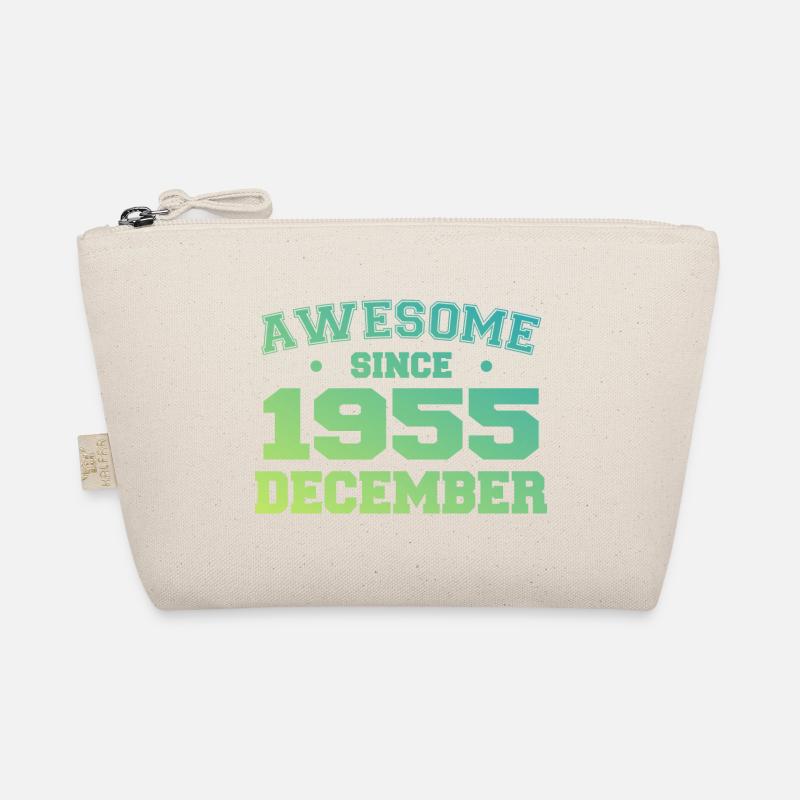December 1955 Birthday - December 1955 Gift Organic Pouch