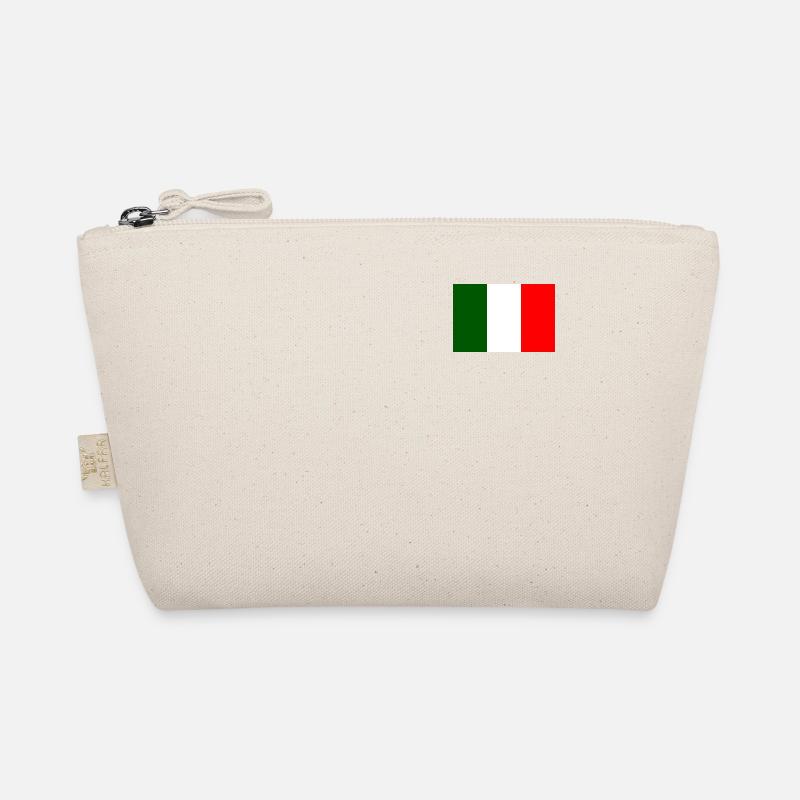 italienische Flagge - Bio-Täschchen - Natur