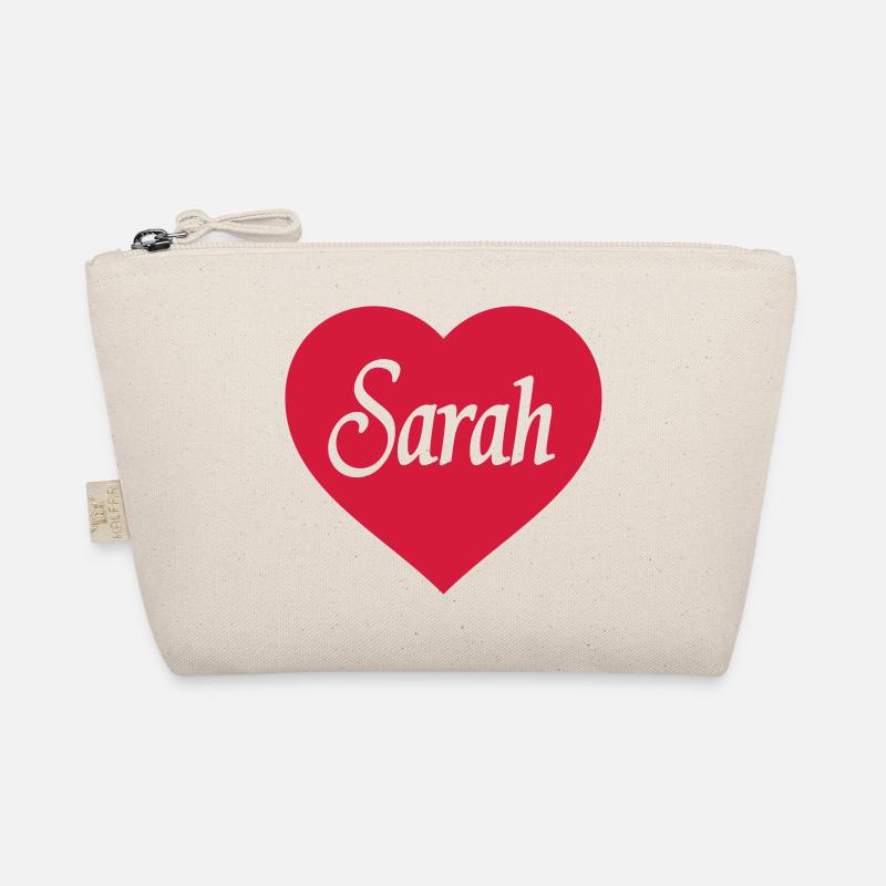 Herz "Sarah" - Bio-Täschchen - Natur