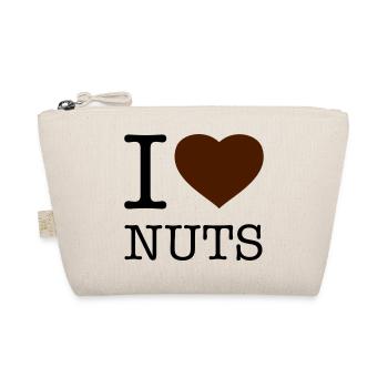 I LOVE NUTS Nüsse - Bio-Täschchen - Natur - Vorne