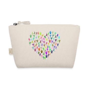 YOGA BUDDHA MEDITATION HERZ GESCHENK WEIHNACHTEN - Bio-Täschchen - Natur - Vorne