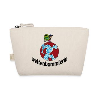 Weltenbummlerin - Bio-Täschchen - Natur - Vorne