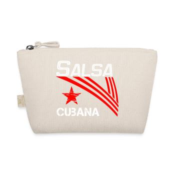 Salsa Cubana white - Salsa Dance Shirt - Bio-Täschchen - Natur - Vorne