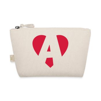 I love A - Herz A - Buchstabe A - Bio-Täschchen - Natur - Vorne