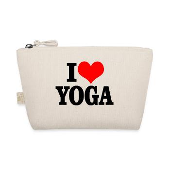I love Yoga - Bio-Täschchen - Natur - Vorne