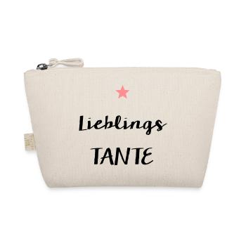Lieblingstante Geburtstag Geschenk Stern - Bio-Täschchen - Natur - Vorne
